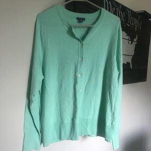 Eddie Bauer Mint Cardigan!
